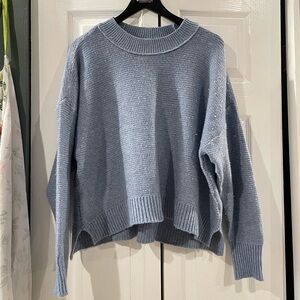 American Eagle Outfitters Light Blue Crew Neck Sweater
